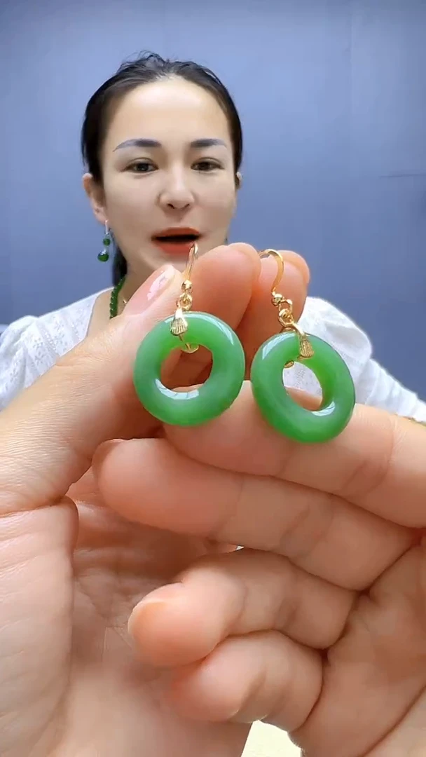 颈饰14K金镶嵌和田玉随昔diy颈饰