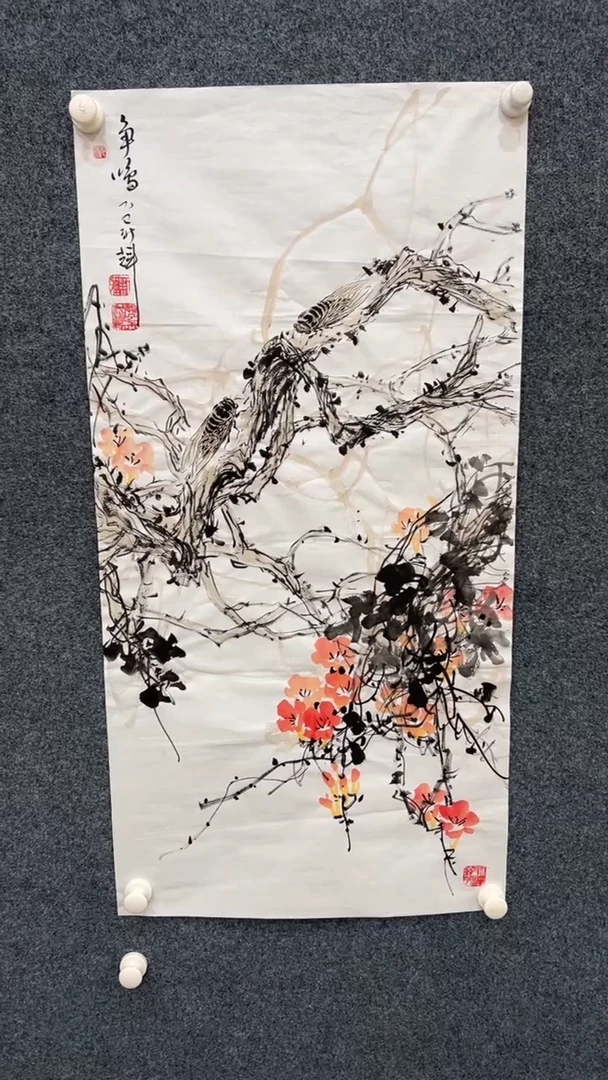 国画7.28-颜新辉-三尺-争鸣