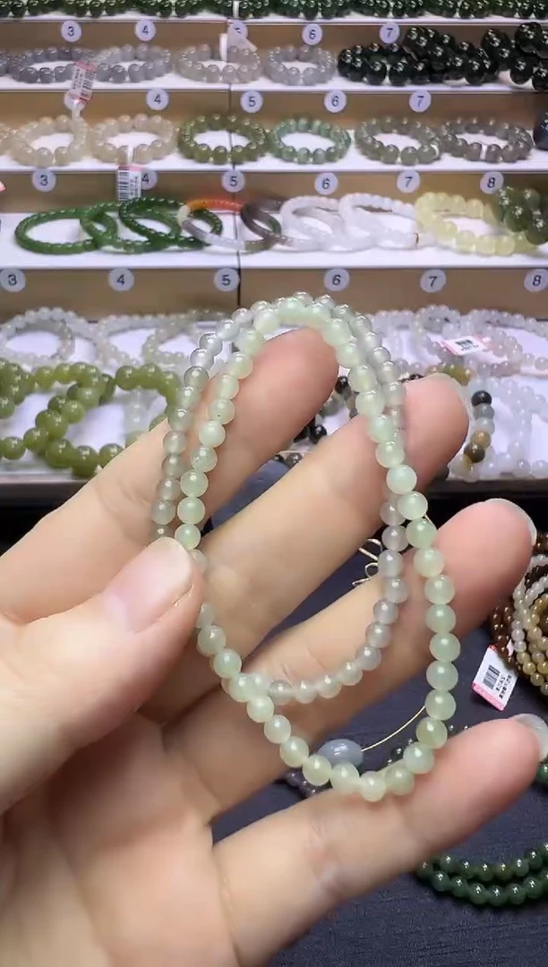 手串未镶嵌和田玉11号链接卡4~5mm（两条一起15有包容）