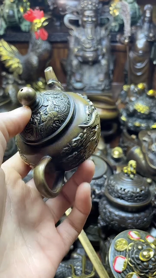闪购链接，点击下单，有运费险，铜摆件