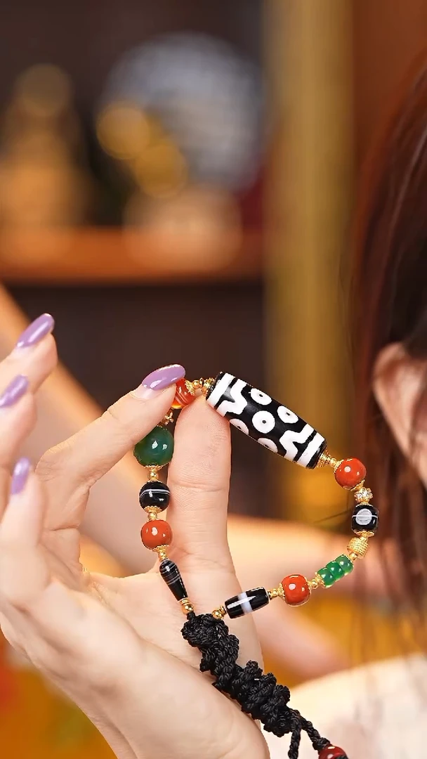 玛瑙/玉髓（覆膜）颈饰未镶嵌七眼锁骨链