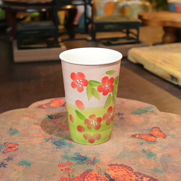 1758-300ml可乐杯浮光静隙小红花