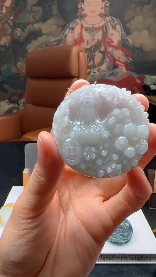 【闪购商品】定制翡翠未镶嵌L-@@QJXC12084