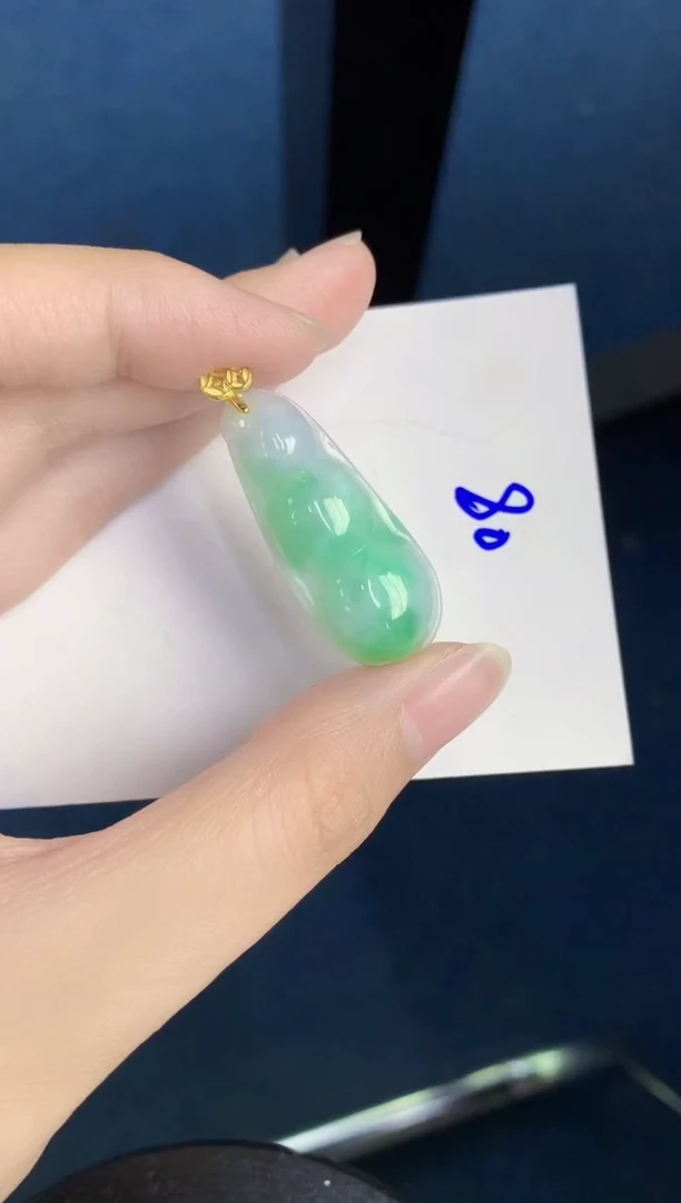 翡翠银S925镶嵌颈饰天然翡翠緬甸A貨