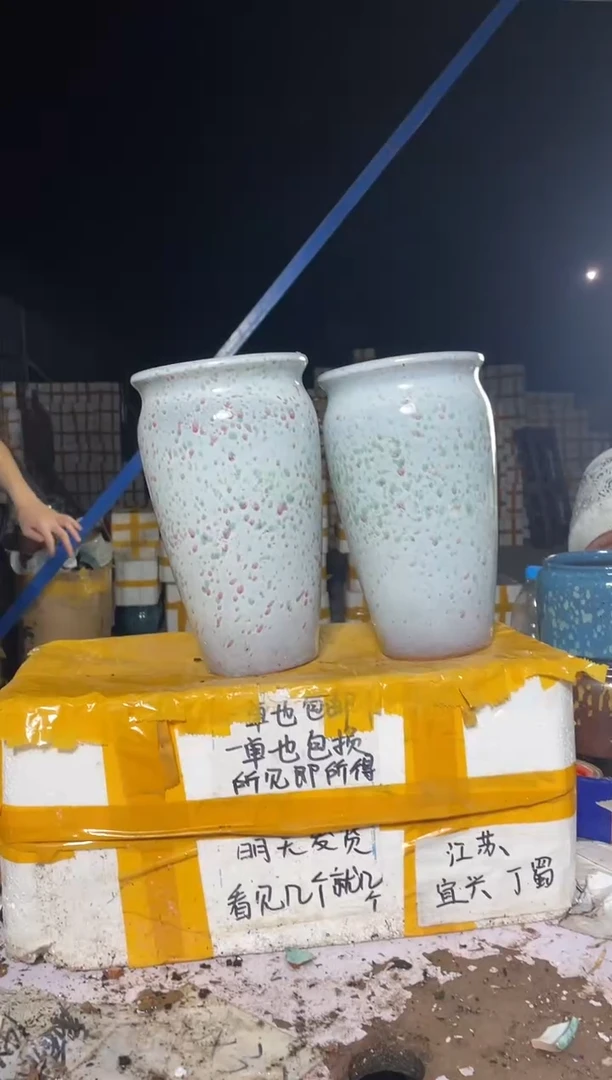 紫砂花盆宜兴紫砂粗陶花盆15*27