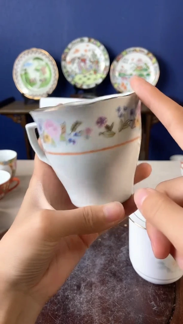 瓷片微瑕景德镇窑厂瓷摆件单件