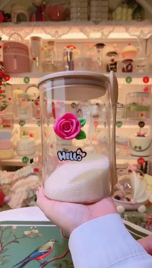 玫瑰花白糖罐——手工制作品质好！
