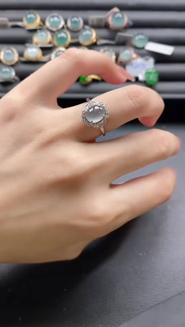 【闪购商品】翡翠戒指银S925镶嵌11111-