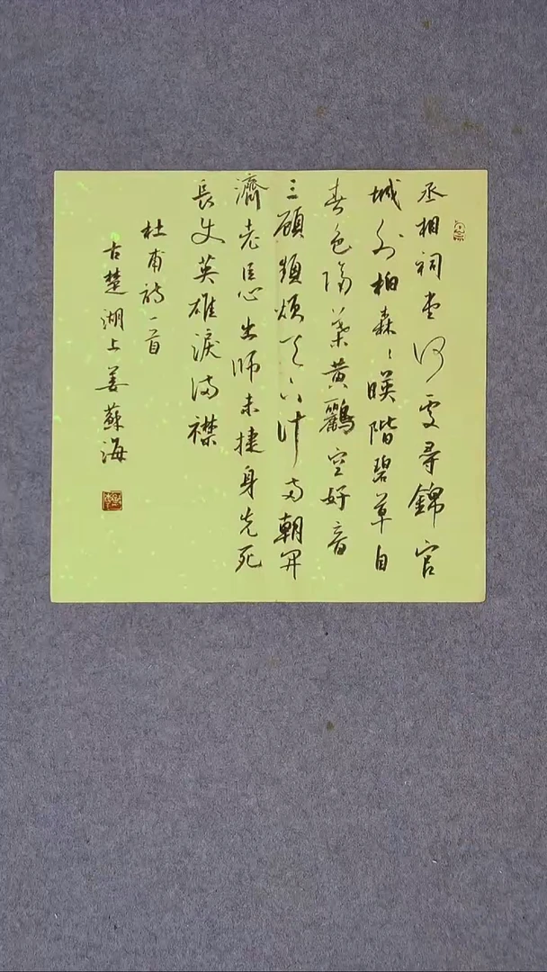 书法 姜苏海 江苏涟水 34*34一平尺