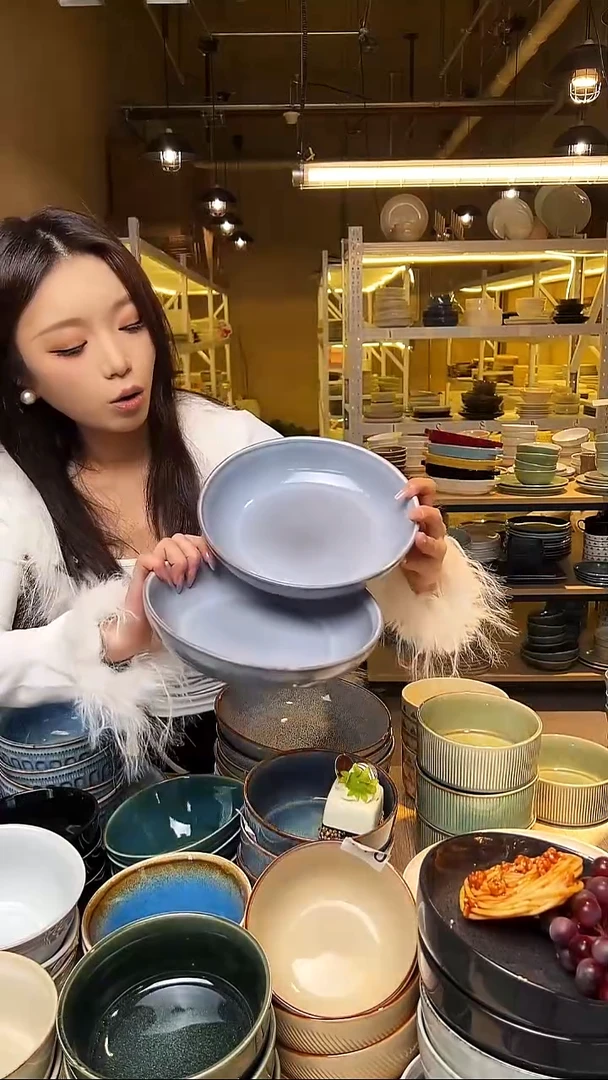 瓷81外贸尾货窑变釉下彩默认微瑕