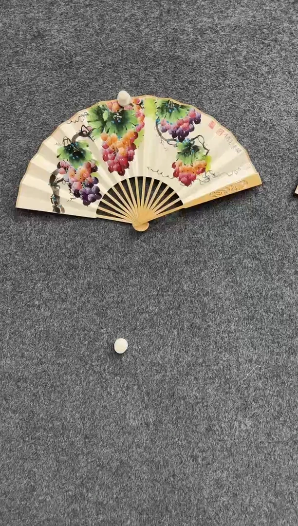国画6.4-纯手绘书法-周峰-扇子2