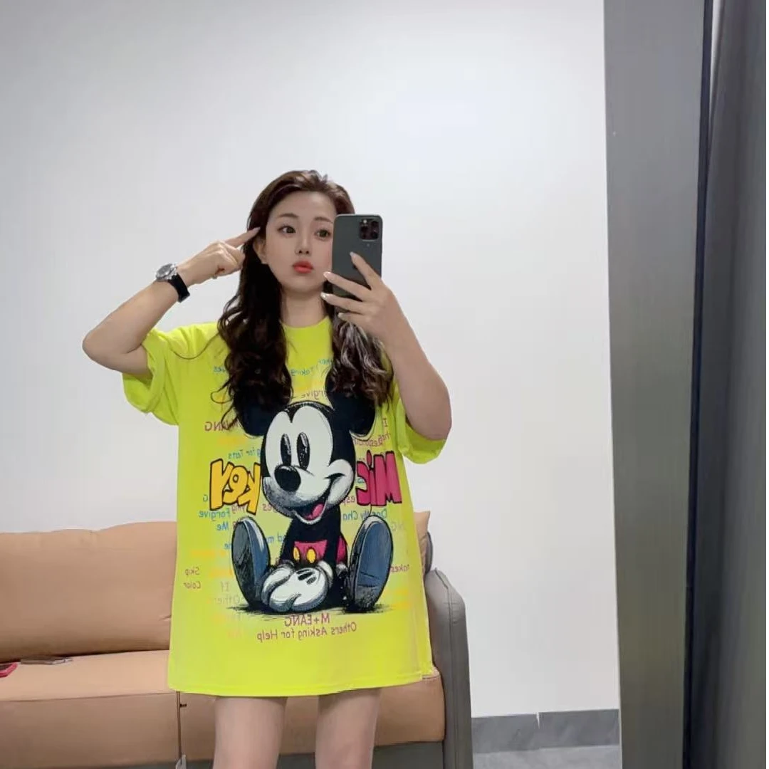 12877小景推荐-欧版烫钻大米奇休闲时尚短袖-96233