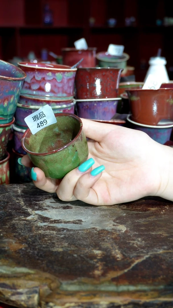 摆件精品窑变钧瓷茶器