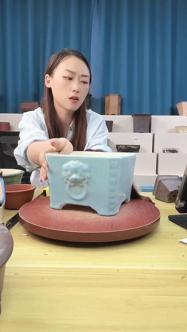 紫砂花盆花盆浅草紫砂花盆