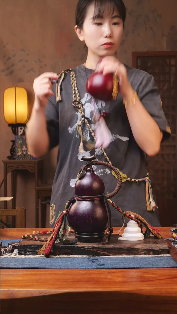 1523号精品大漆葫芦防腐防渗装水茶酒