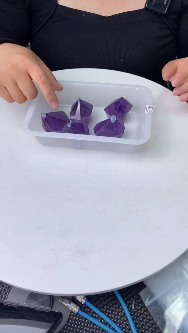 柱子未镶嵌水晶紫晶柱子D269多样性发其一80-90