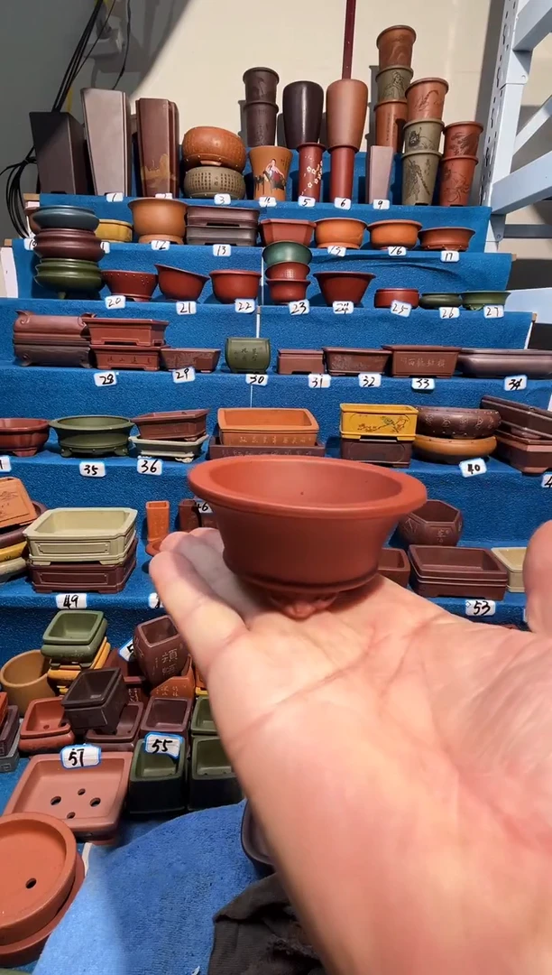 【闪购商品】紫砂紫砂花盆6.5*3