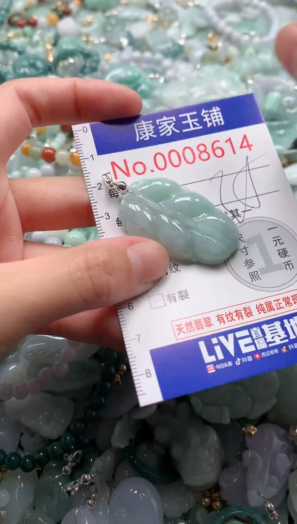 翡翠未镶嵌吊坠(不含链)8614