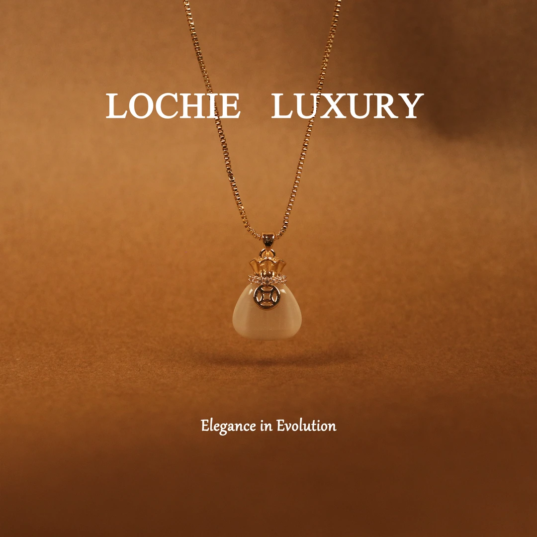 铜项链 【小欣喜】L687新中式设计小众钱币福袋吊坠项链