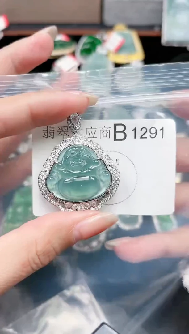 【闪购商品】翡翠颈饰未镶嵌1291赠皮绳