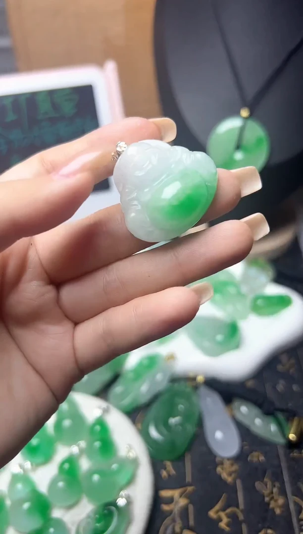 颈饰未镶嵌翡翠所见即所得，一图一物