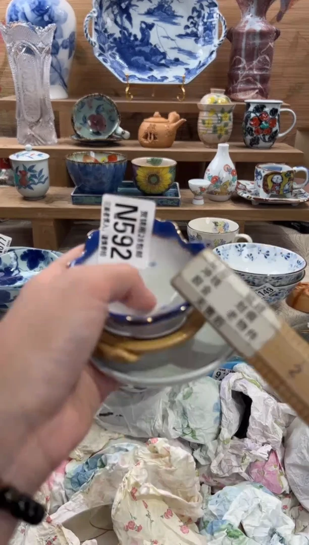 瓷片鹿*溪满28包邮 N592