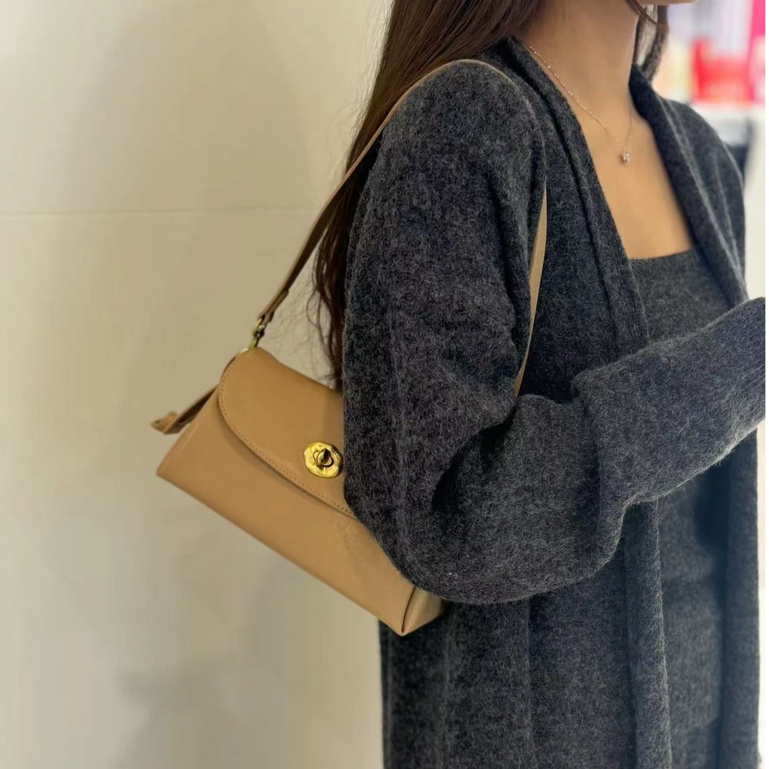 食草堂专柜新款女包 时尚百搭简约洋气小众潮流腋下斜跨包 妙熙-1