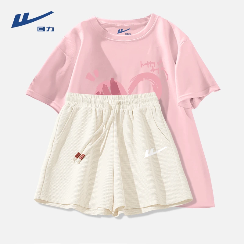 Warrior/回力2025年新款跑步运动夏装学生感跑步休闲短裤慵懒女装