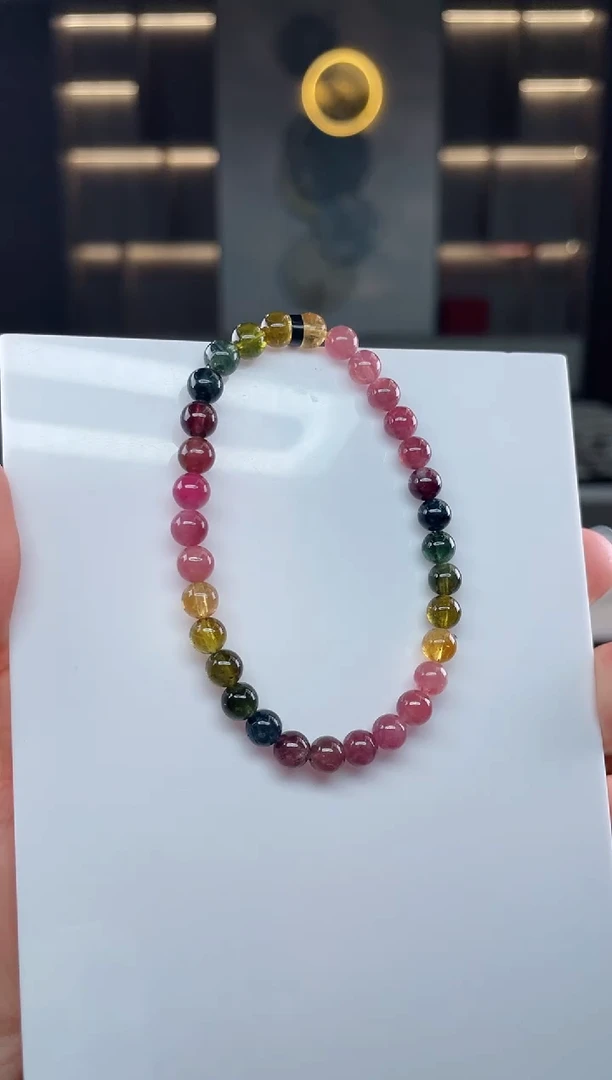 单圈手串未镶嵌碧玺（多样性发一条）T