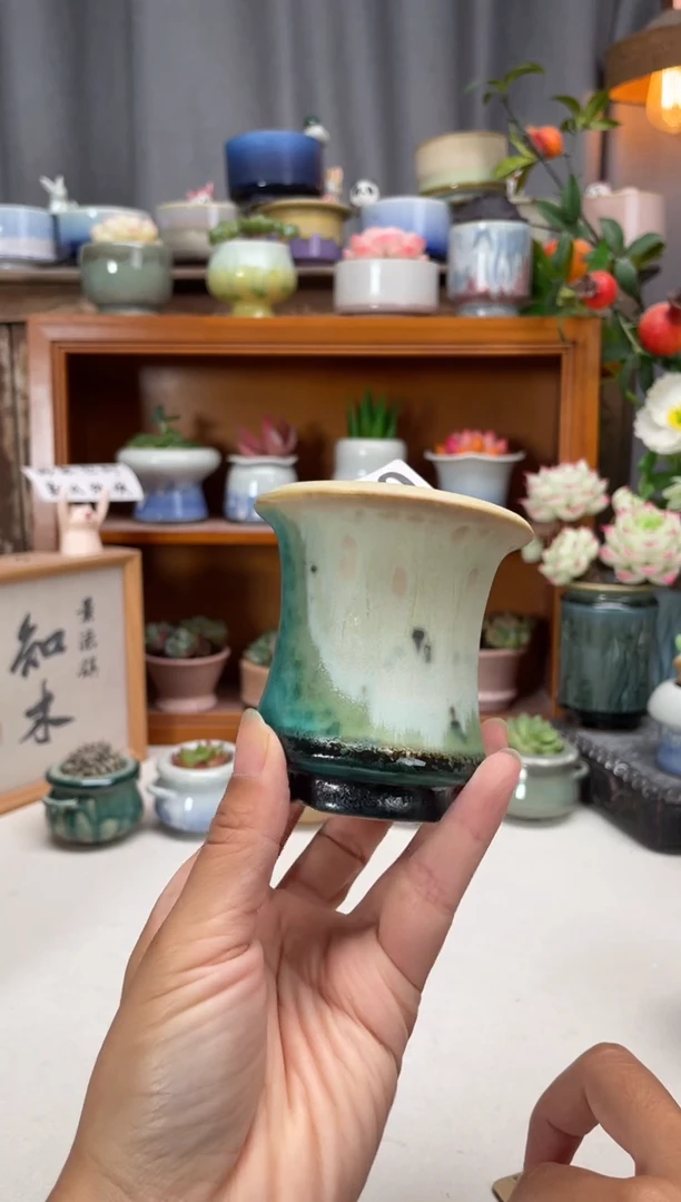 瓷片650知木小芳花盆