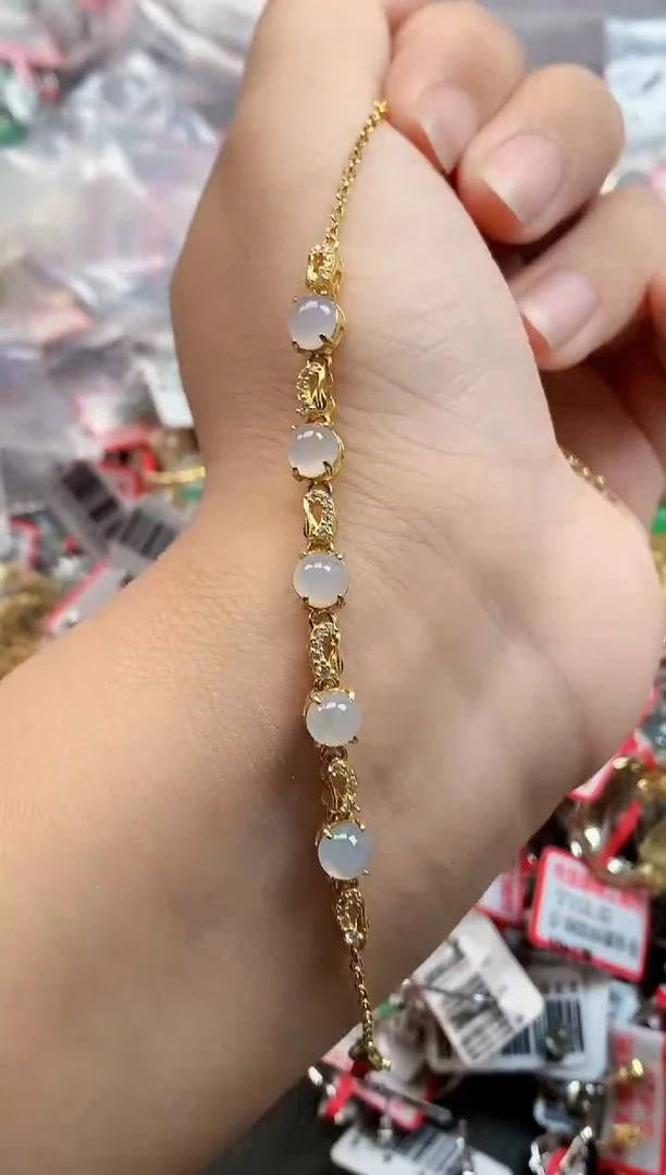 银S925镶嵌戒指翡翠天然A货缅甸翡翠