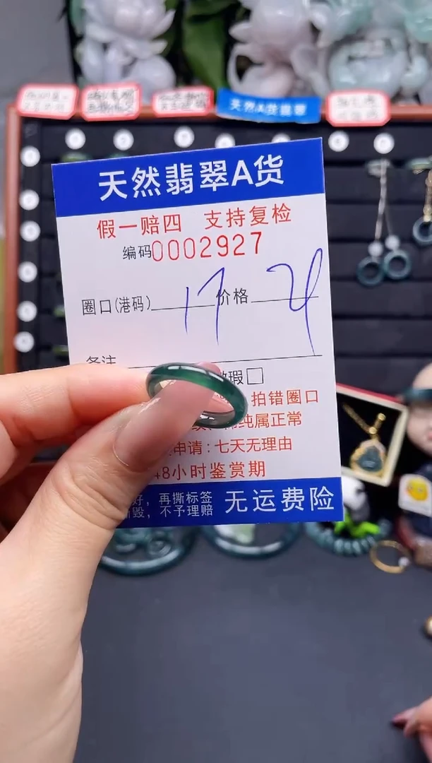 翡翠戒指未镶嵌17*2927