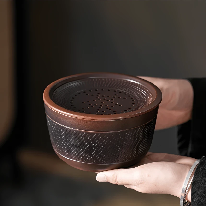 紫陶壶承干泡台高端壶垫储水茶具配件紫陶蓄水干泡盘紫陶壶养壶台