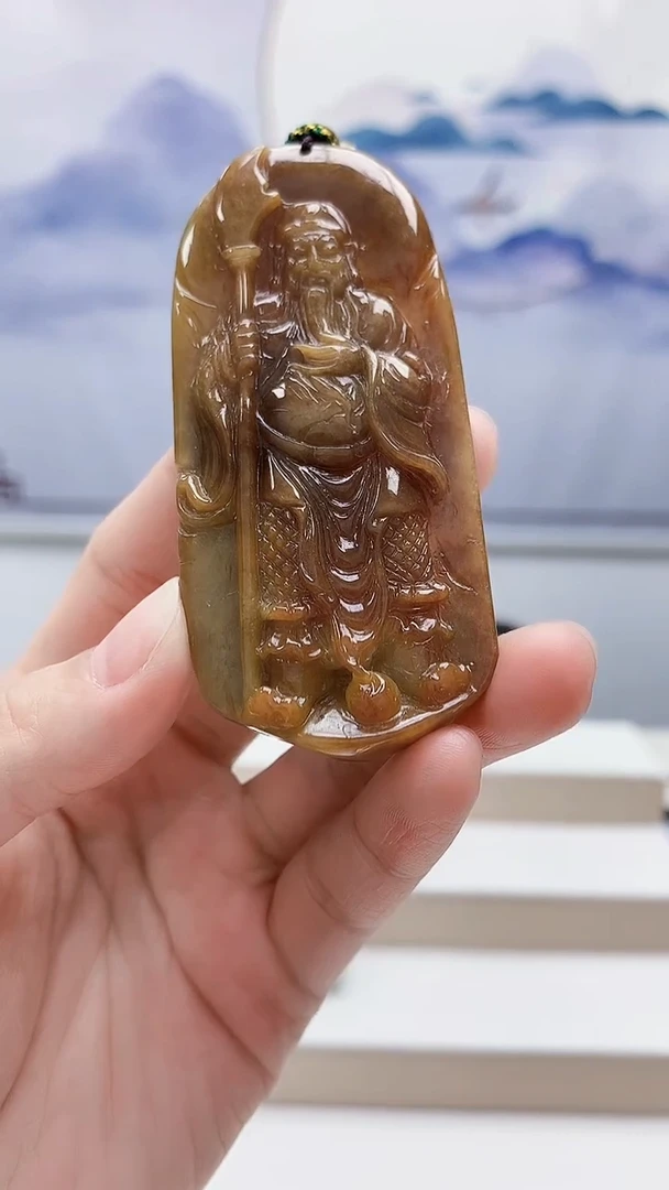 未镶嵌定制翡翠4917lr-毛货挂件36