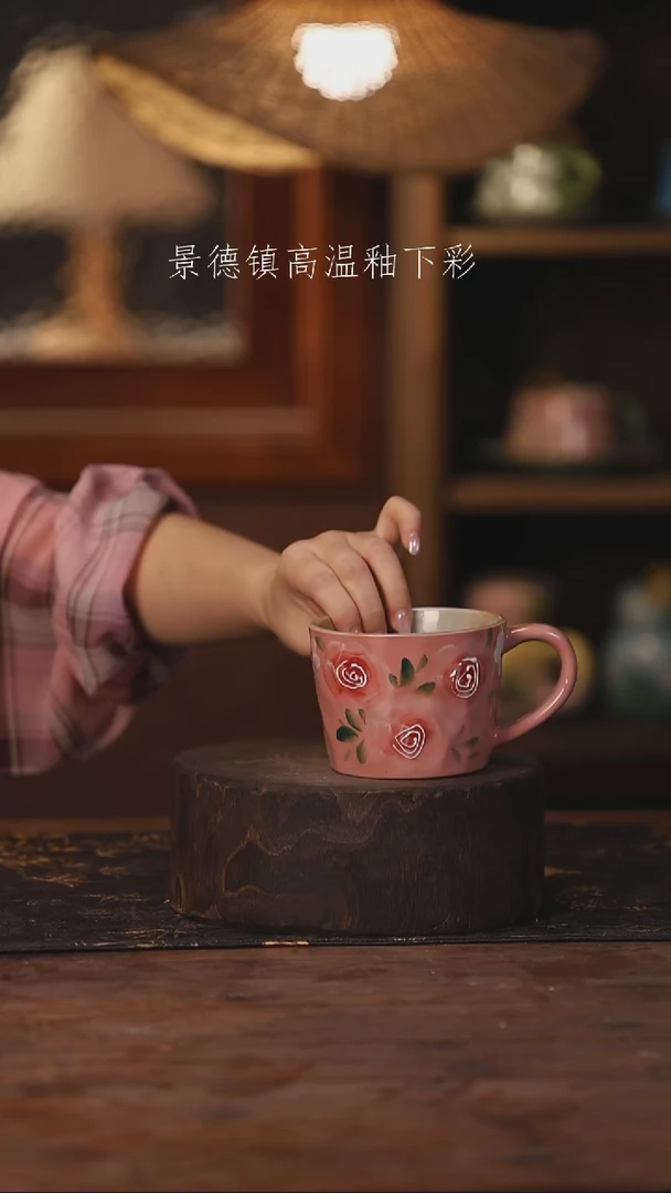 陶瓷景德镇高温釉下手绘陶瓷407