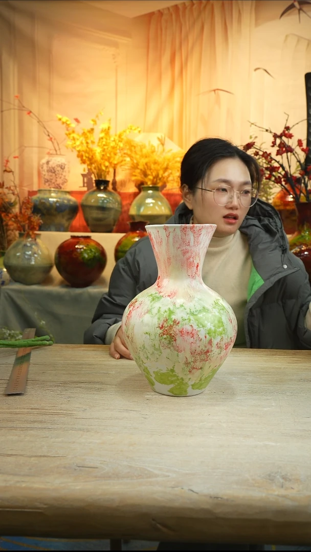 高26口11高温陶瓷花瓶