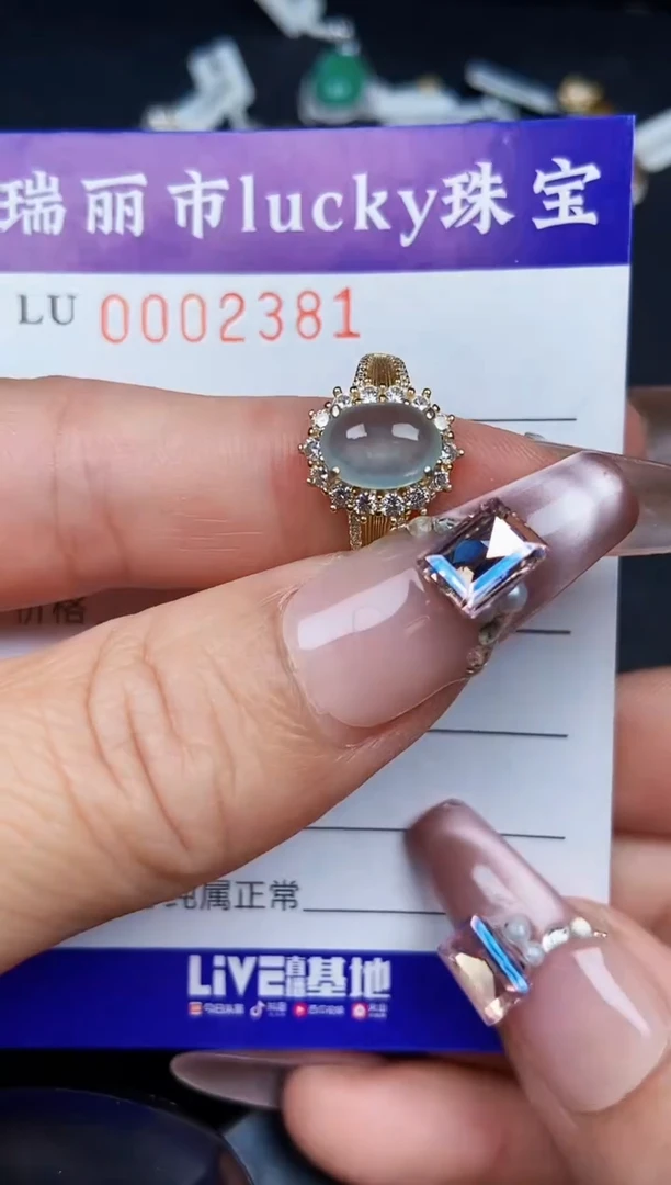 翡翠银S925镶嵌颈饰2381