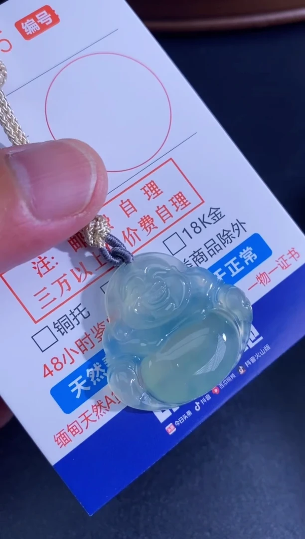 翡翠未镶嵌颈饰天然A货翡翠