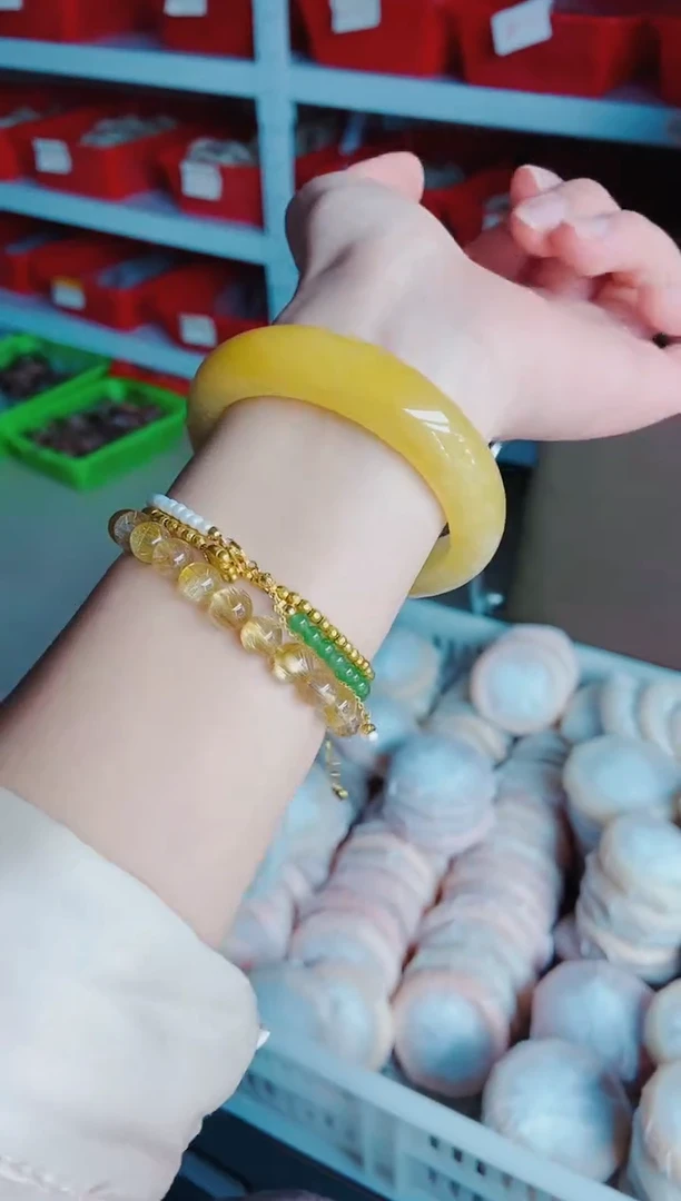 【闪购商品】石英质玉手镯未镶嵌h25-59-60