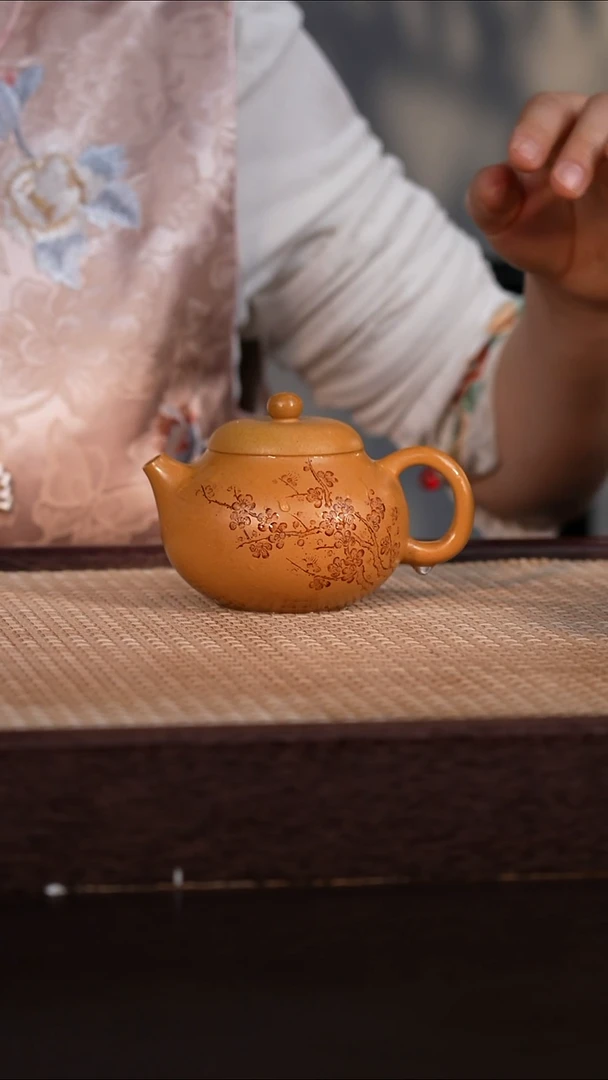 茶壶紫砂黄金段 220cc