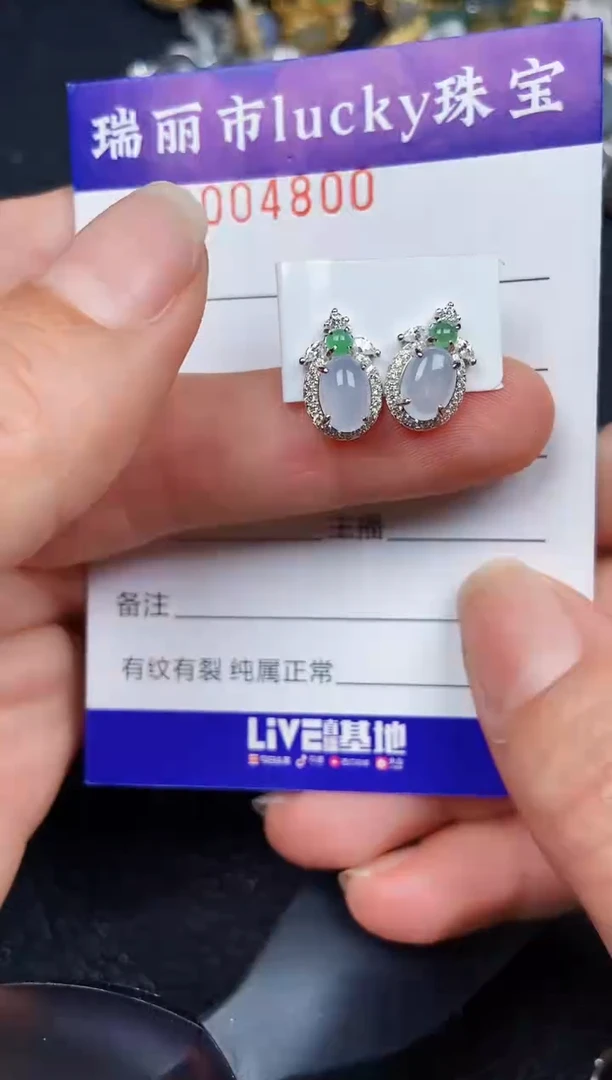 翡翠银S925镶嵌颈饰4800