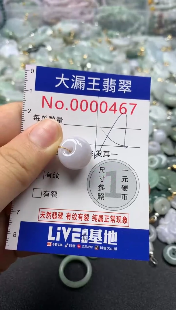 翡翠未镶嵌吊坠(不含链)467