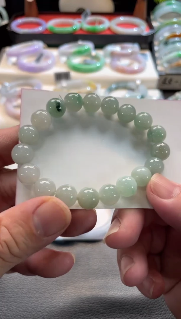 未镶嵌手链翡翠22号链接 有纹裂