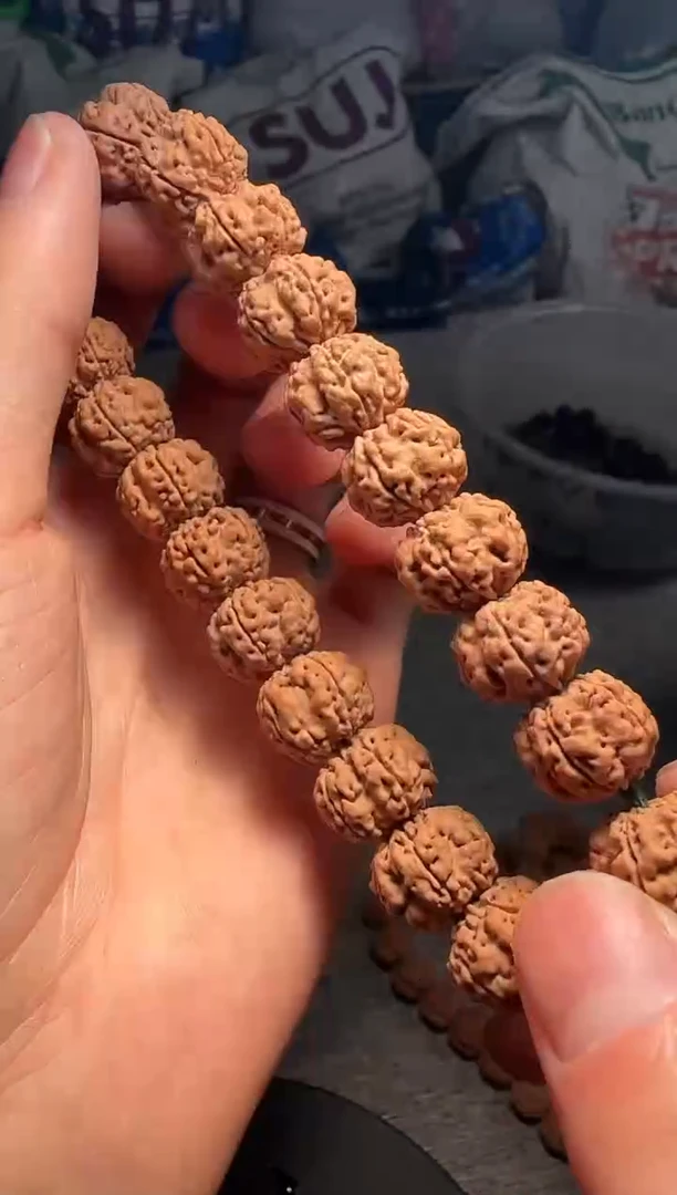 手串金刚菩提红方印无人区霸王花-14mm