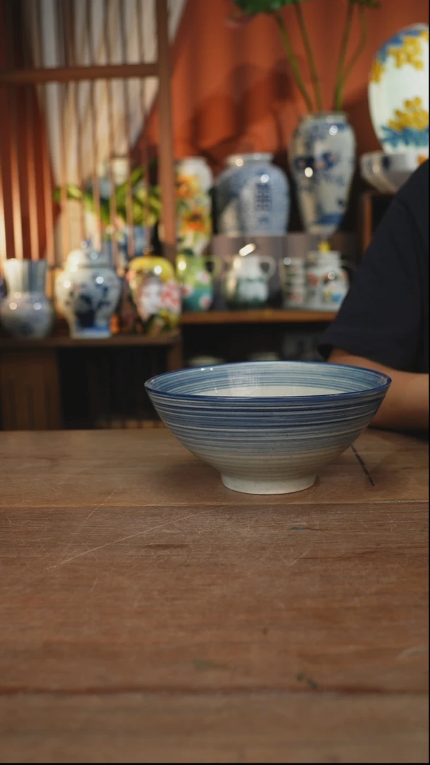 瓷片【简家甄选】景德镇设计师釉下手绘陶瓷餐具