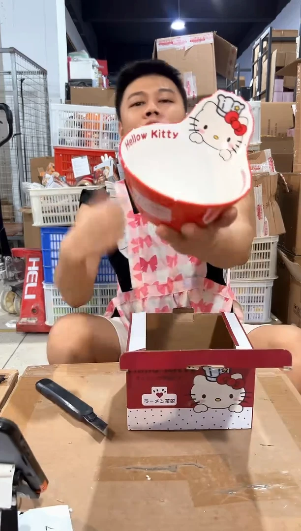 瓷片原盒kt猫沙拉碗