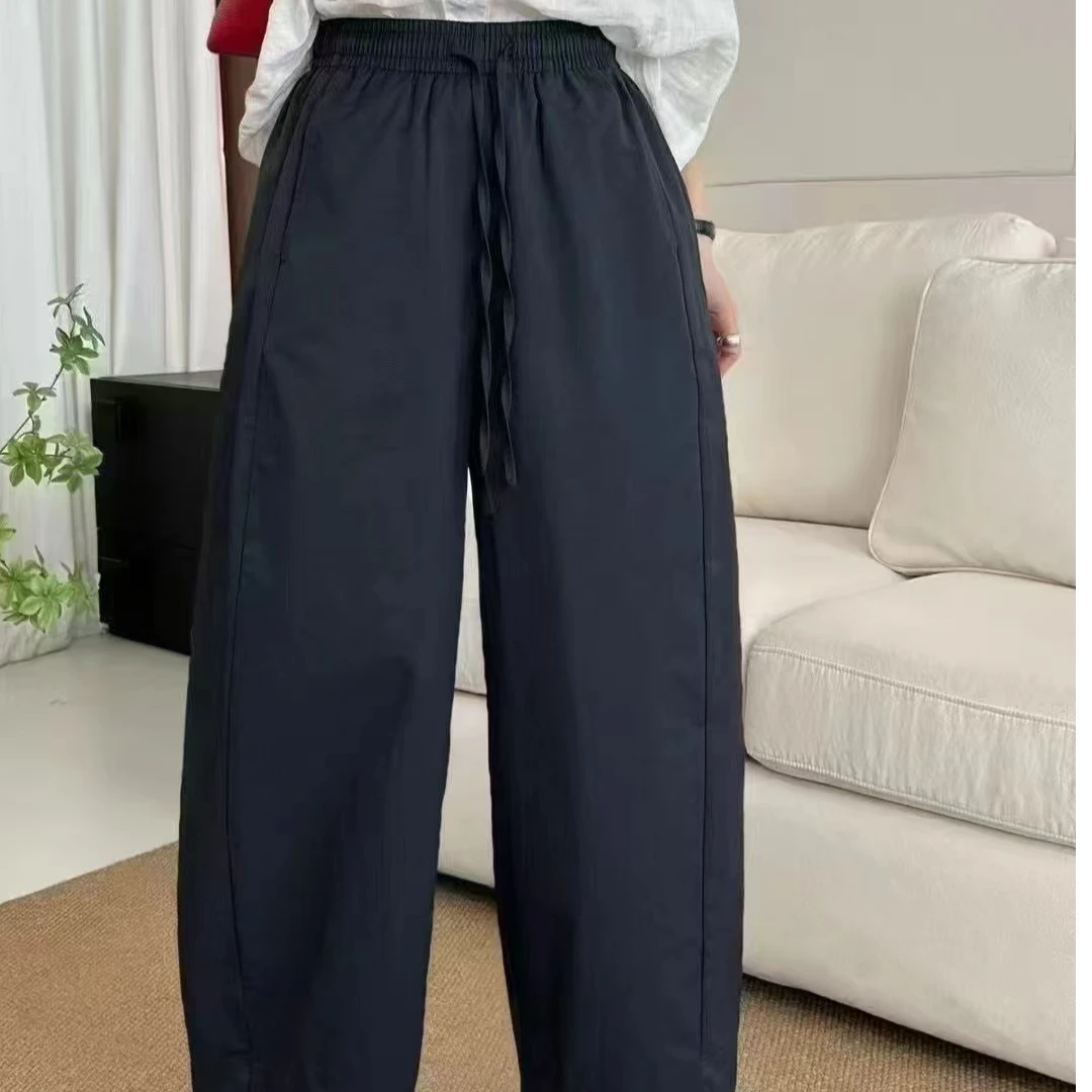 百搭八分气球休闲裤