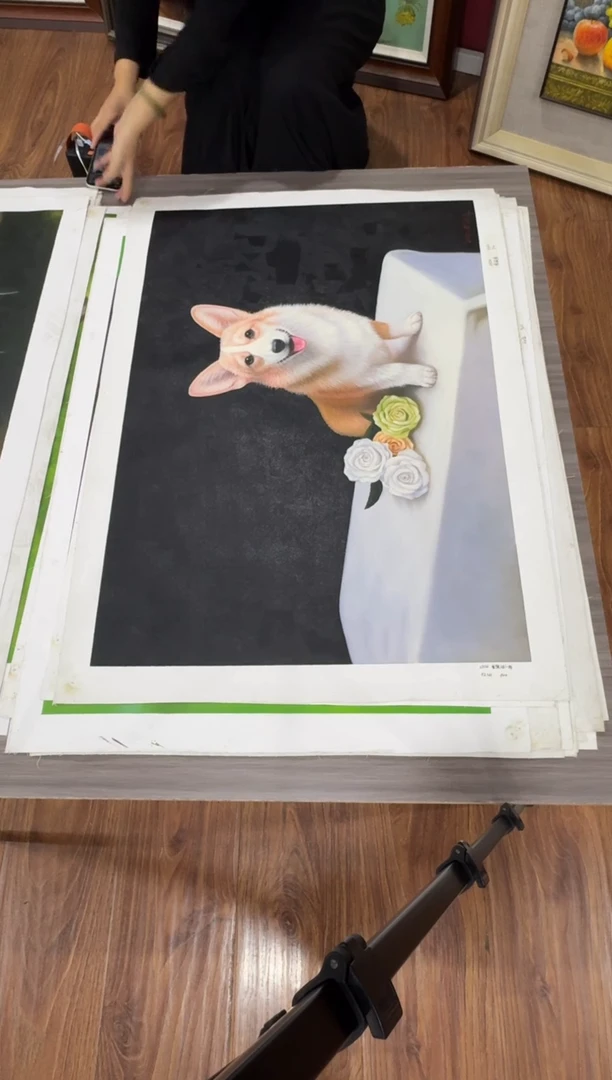 油画【58号】约90*60cm丨朝鲜原创纯手绘孤品油画丨顺丰包邮