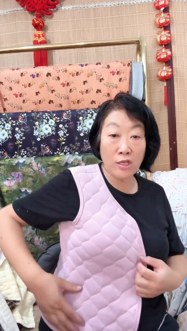 棉坎肩紫色四件裁片（脏）