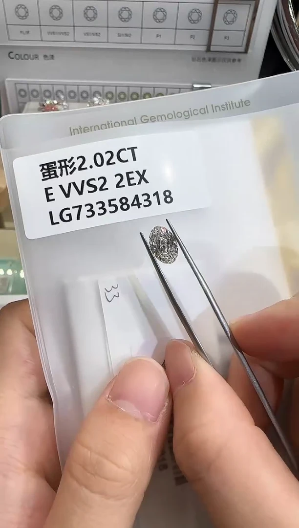 裸石实验室培育钻石@ 2.02ct 先鉴赏，再定制！